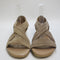 Womens Office Hallie Cross Strap Espradrille Camel Suede Uk Size 6