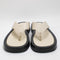 Womens Alohas Overcast Leather Toe Post Sandals Ivory UK Size - 4