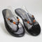 Womens OFFICE Sl Soleil Beaded Toe Post Sandals Black