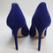 Womens Office Hadley Pointed Toe Court Heels Blue Nubuck Uk Size 5