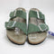 Womens Birkenstock Arizona Two Strap Thyme Glitter Suede - UK Size 4.5 EU 37