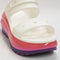 Odd Sizes - Womens Crocs Classic Mega Crush Sandals White Multi - UK Sizes Right 5/Left 6