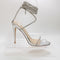 Womens Garner1 Truffle Collection Silver PU Heels - UK Size 6