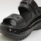 Odd Sizes - Womens Crocs Classic Mega Crush Sandals Black - UK Sizes Right 4/Left 5