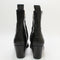 Odd Sizes - Womens Office Anika Western Ankle Boots Black Leather - UK Sizes Right 5/Left 6