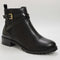 Womens Office Aaliyah Buckle Strap Cleated Boots Black