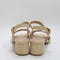 Womens Office Majesty Cross Strap Block Heels Natural Raffia