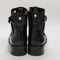 Womens Office Aaliyah Buckle Strap Cleated Boots Black