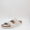 Womens Birkenstock Arizona Two Strap Sandals Antique White Nubuck Uk Size 4.5 - OFFCUTS SHOES by OFFICE