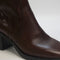 Womens Office Karamel Knee High Black Heel Boots Brown Leather Uk Size 5