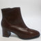 Womens OFFICE Annie Smart Block Heel Boots Choc Leather UK Size 6