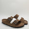 Womens Birkenstock Arizona Two Strap Sandals Dark Tea Tfb Uk Size 5.5