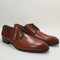 Mens Office Major Plain Toe Derby Shoes Tan Leather Uk Size 11