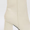 Womens Office After Party Platform Ankle Boots White