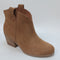 Womens Toms Constance Western Boots Tan Suede