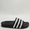 Odd Sizes - Womens adidas Adilette Sliders Black White - UK Sizes Right 4/Left 5