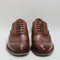 Mens Office Milton Oxford Brogue Shoes Tan Leather