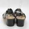 Womens Office Magnetic  Cross Front Sandals Black