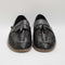 Mens Office Clapham Tassel Woven Loafers Black Leather