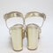 Womens OFFICE Honor Cross Over Platform Block Heel Sandals Gold UK Size 6
