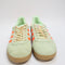 Womens Adidas Gazelle Trainers Semi Green Spark Solar Orange Gum Uk Size 3.5