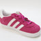 Kids adidas Gazelle 2 Infant Trainers Semi Lucid Fuchsia Cloud White Gold Metallic Uk Size 7 Infant