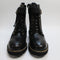 Womens Office Alibi Chain Detail Lace Up Boots Black Leather