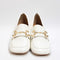 Womens Office Morgana Block Heel Loafers Off White