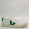 Odd Sizes -  Veja Campo White Emeraude F - UK Sizes Right 5/Left 6