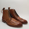 Mens Office Bladon Brogue Lace Up Boots Tan Leather Uk Size 7