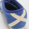 adidas Italia 70S Trainers Team Royal Blue Cream White Silver Metallic UK Size 6