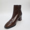 Womens OFFICE Annie Smart Block Heel Boots Choc Leather UK Size 6