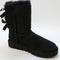 Womens UGG Bailey Bow Ii Calf Boot Black Suede Uk Size 3