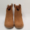 Womens Toms Constance Western Boots Tan Suede