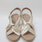 Womens Office Melly Strap Detail Espadrilles Gold Leather Uk Size 8