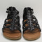 Odd Sizes - Womens Blowfish Malibu Bloomy Weave Sandal Black Syecut - UK Sizes Right 6/Left 5