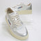 Autry Medalist Low Bicolour Sneakers White and Silver Leather - UK Size 3
