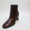 Womens Office Annie Smart Block Heel Boots Choc Leather Uk Size 6