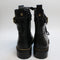 Womens Office Alibi Chain Detail Lace Up Boots Black Leather