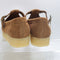 Womens Clarks Originals Wallabee T-Bar Shoes Brown Orange Suede