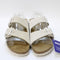 Womens Birkenstock Arizona Two Strap Antique White Uk Size 5.5