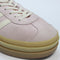 adidas Gazelle Bold W Trainers Clear Pink Cream White Gold Metallic Uk Size 5.5