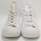 Converse All Star Hi Leather White Mono Leather Uk Size 5