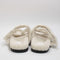 Womens Office Super  Borg Cut Out Footbed Sandals Off White