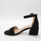 Womens Office Wide Fit: Minimum Effort Wide Fit Two Part Block Heel Black