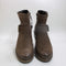 Womens OFFICE Avril Cleat Sole Buckle Boots Brown Nubuck