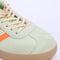 Womens Adidas Gazelle Trainers Semi Green Spark Solar Orange Gum Uk Size 3.5