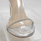 Womens Garner1 Truffle Collection Silver PU Heels - UK Size 4