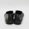 Womens Office Frazzle Leather Ballerinas Black Leather