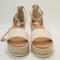 Womens Earthaddict Hebe Espadrille Wedges Off White Uk Size 7